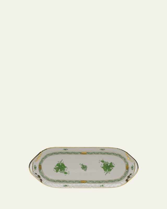 Chinese Bouquet Green Sandwich Tray